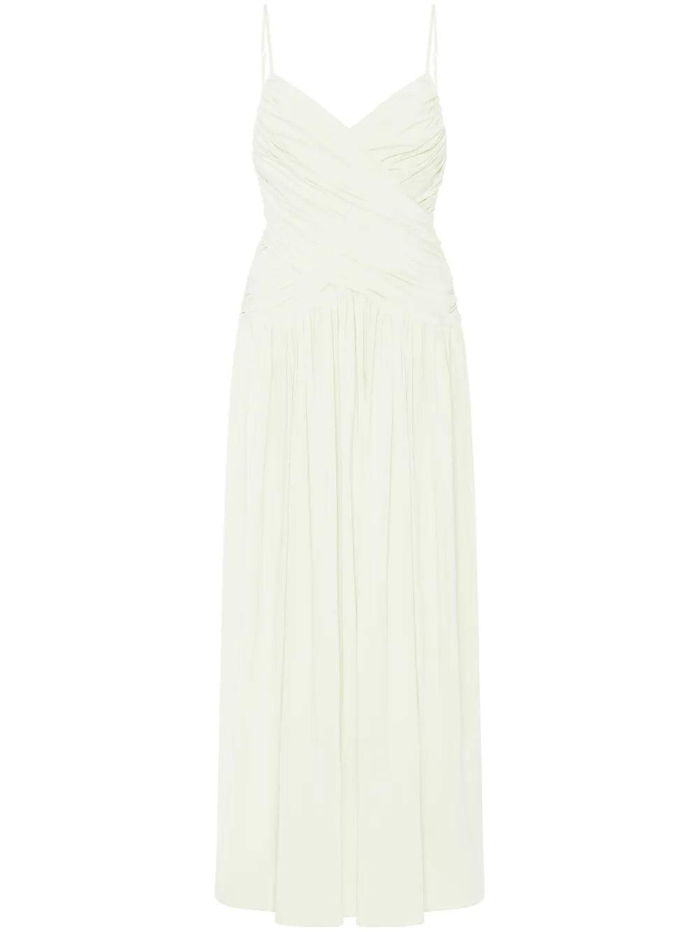 Ruched Slip Midi Dress