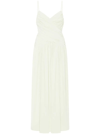 Ruched Slip Midi Dress