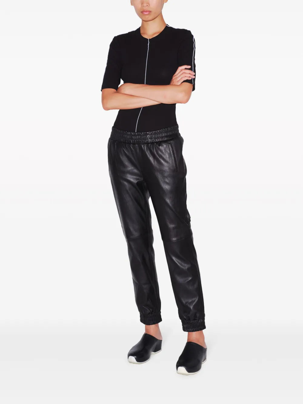 Plonge Leather Track Pants