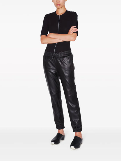 Plonge Leather Track Pants