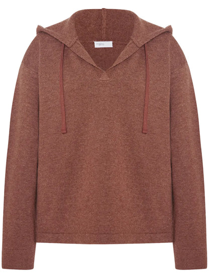 V-Neck Drawstring Hoodie
