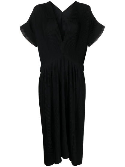 Transit Plissé-Crepe Midi Dress