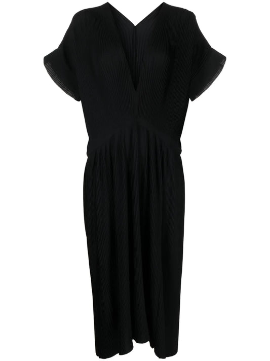 Transit Plissé-Crepe Midi Dress