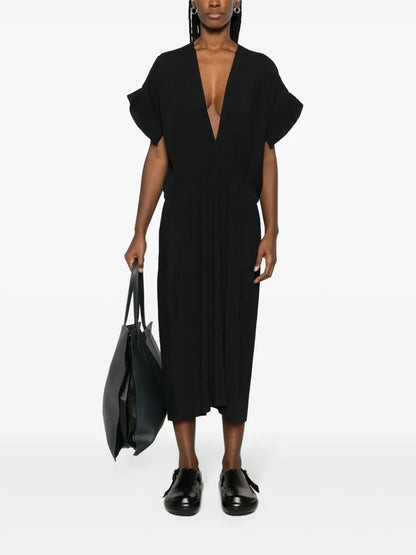 Transit Plissé-Crepe Midi Dress