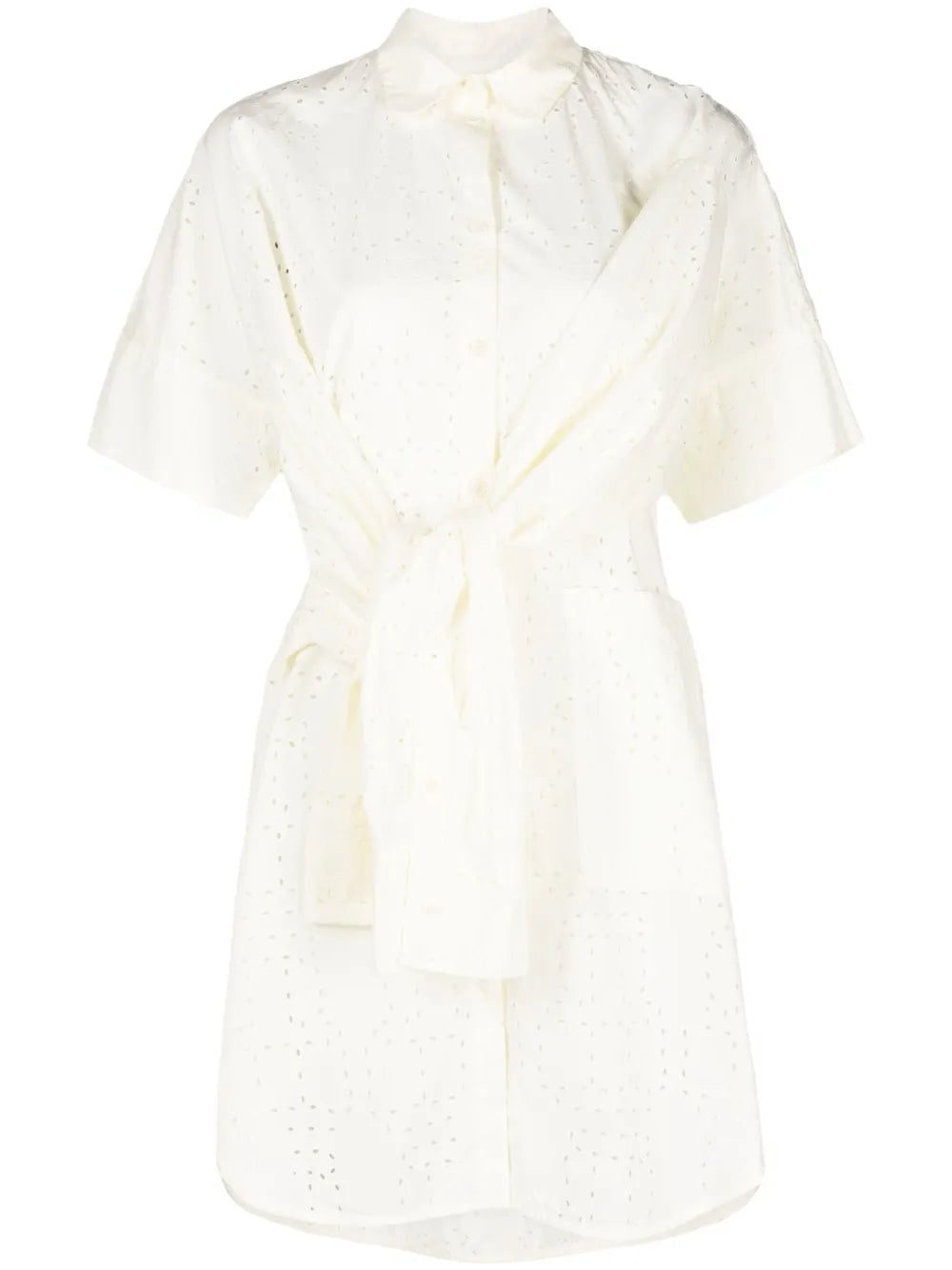 Fold Broderie-Anglaise Shirtdress