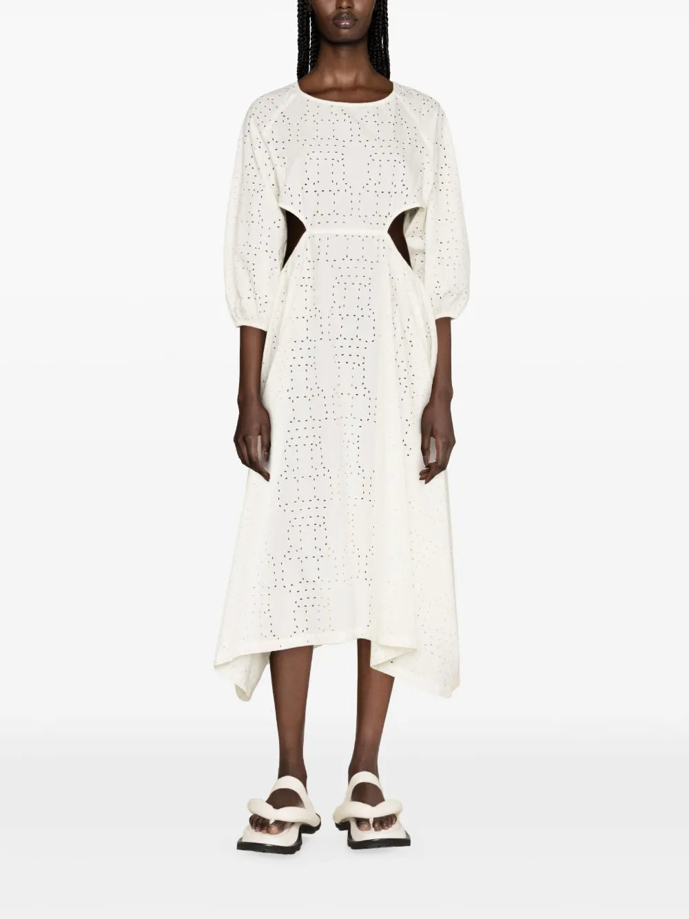 Delivery Broderie-Anglaise Midi Dress