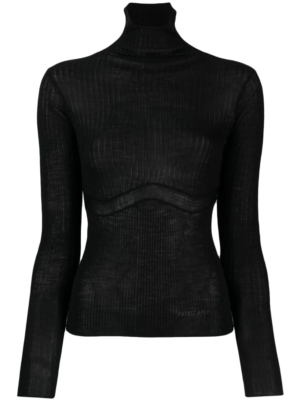 Logo-Embossed Ribbed-Knit Top
