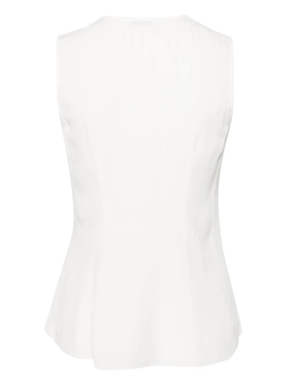 V-Neck Crepe Blouse