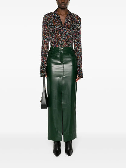 Long-Sleeve Paisley Shirt