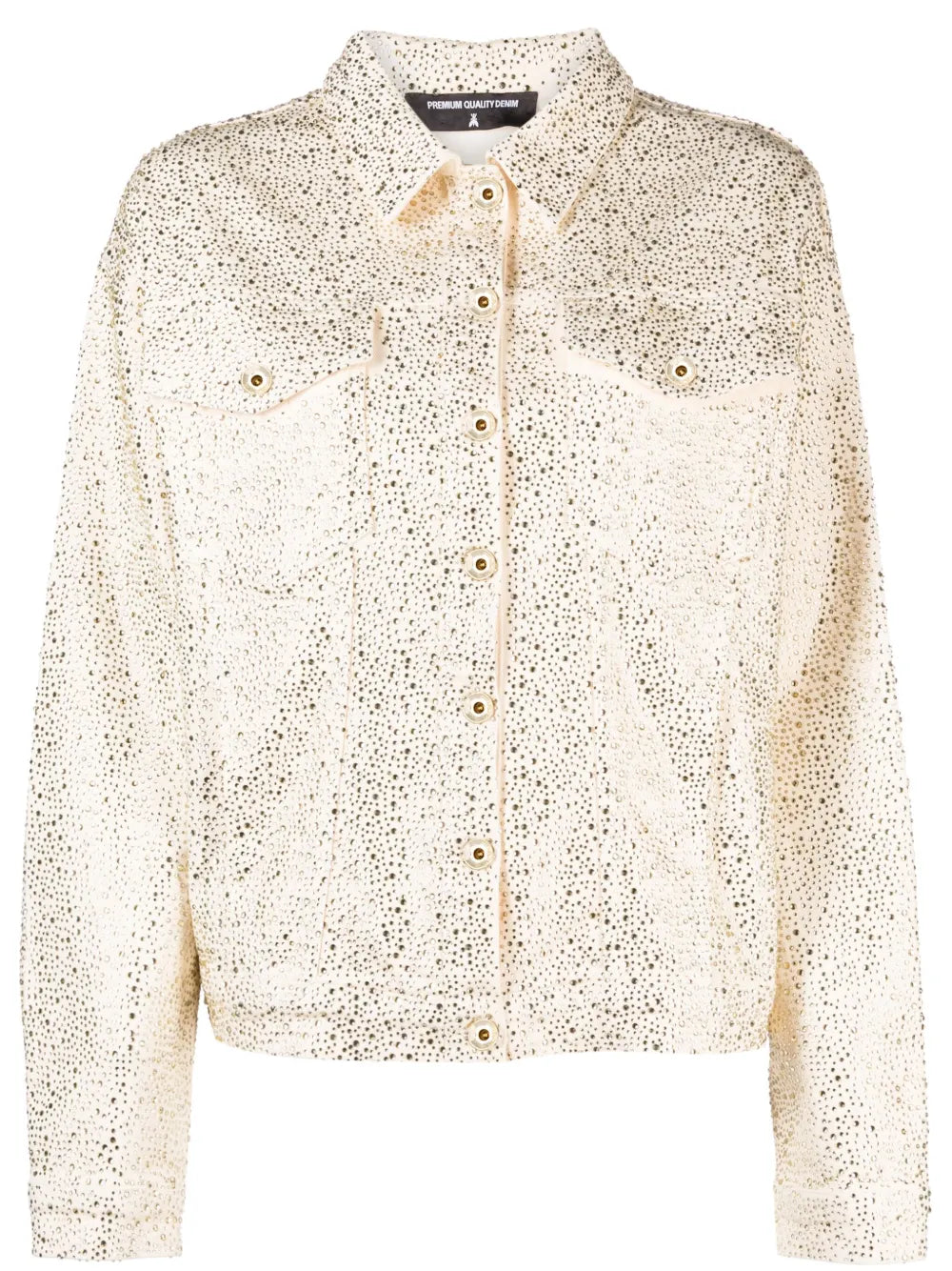 Crystal-Embellished Denim Jacket