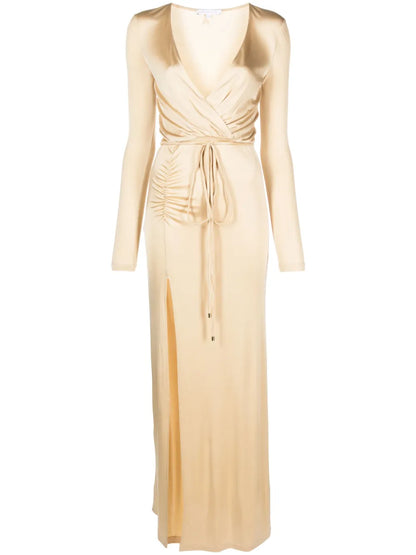 V-Neck Jersey Long Dress