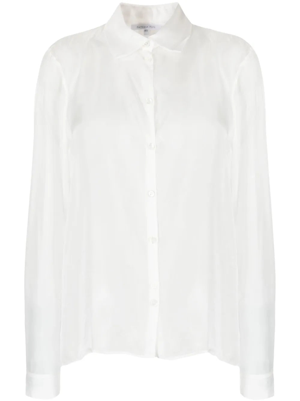 Semi-Sheer Silk Blouse