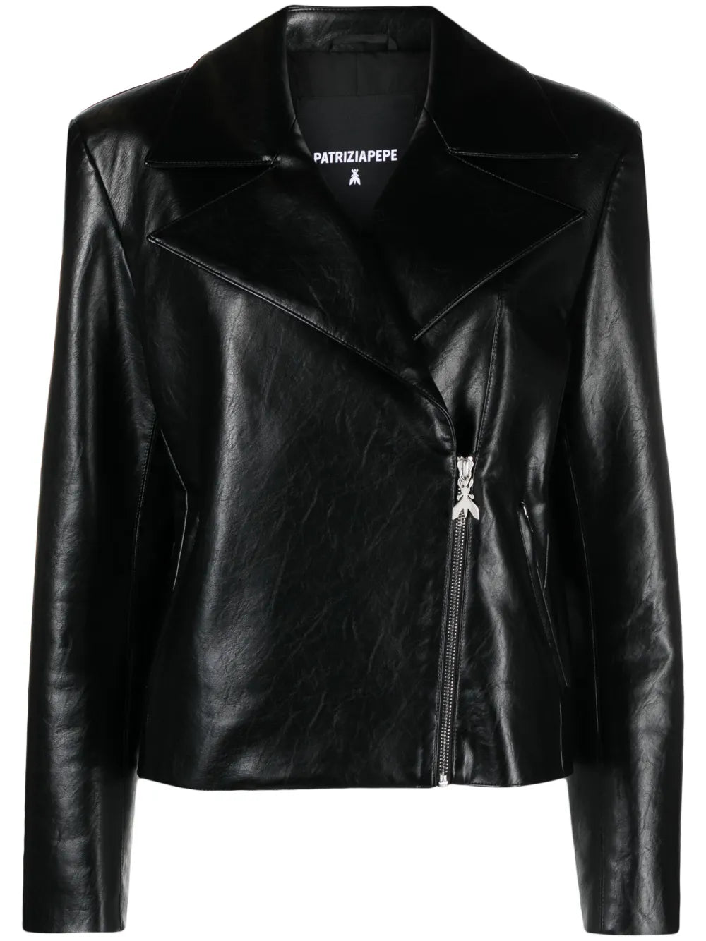 Faux-Leather Biker Jacket