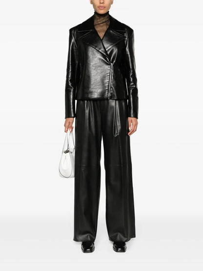 Faux-Leather Biker Jacket