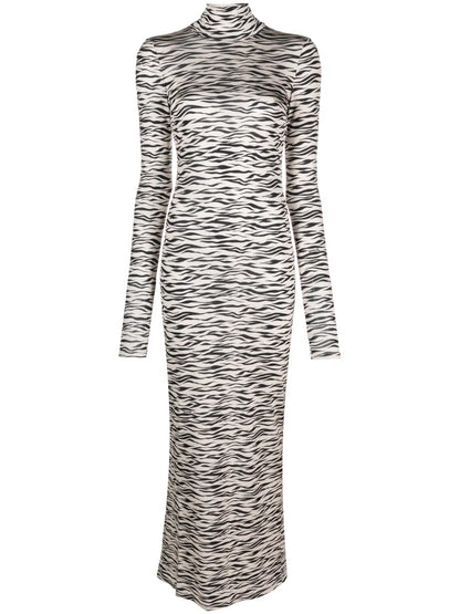 Open Back Long Fitted Dress