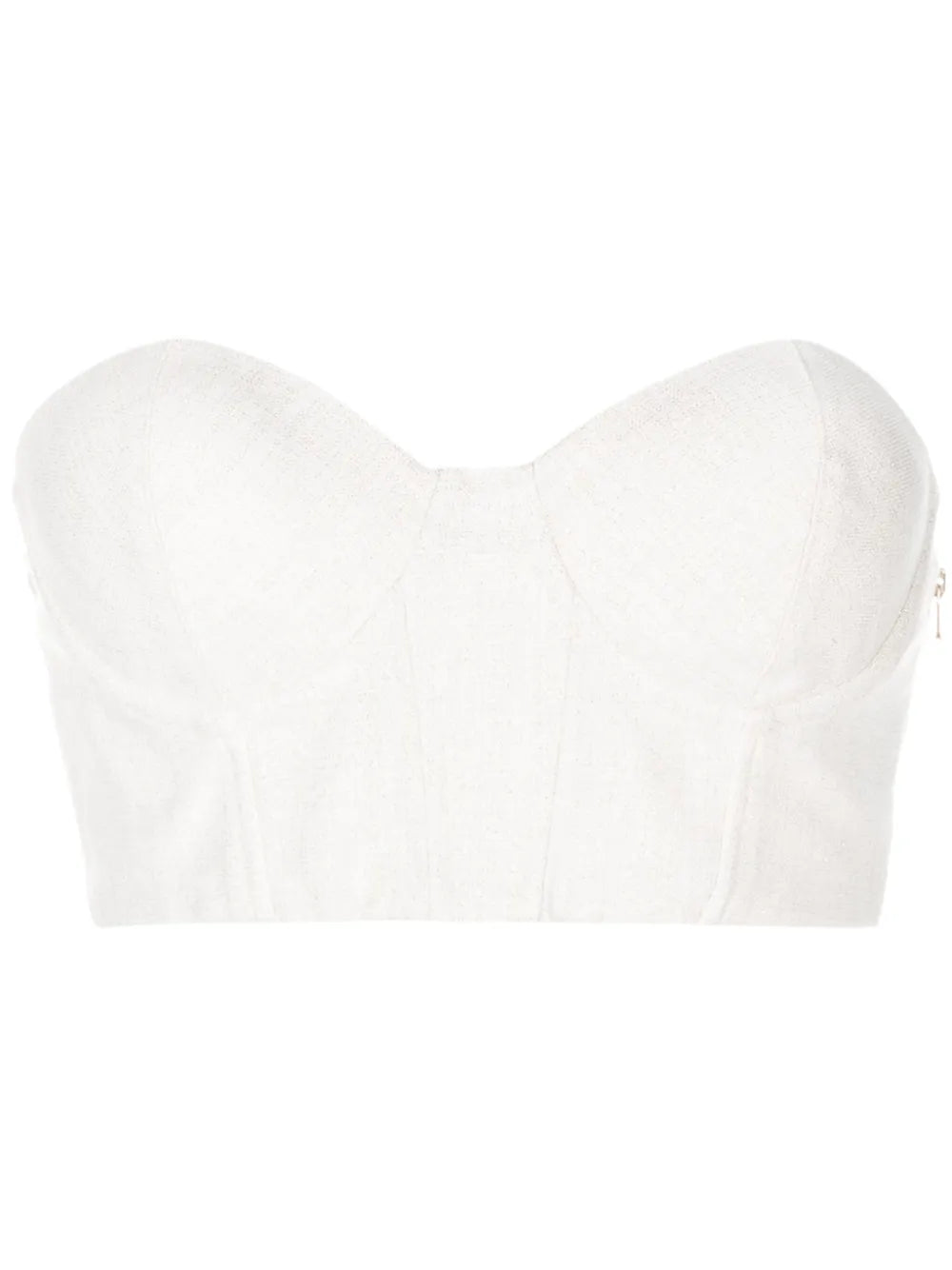 Metallic Threading Bustier-Style Top