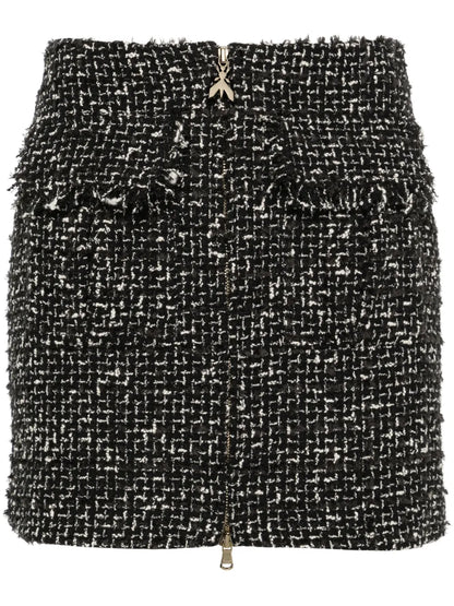 A-Line Tweed Miniskirt
