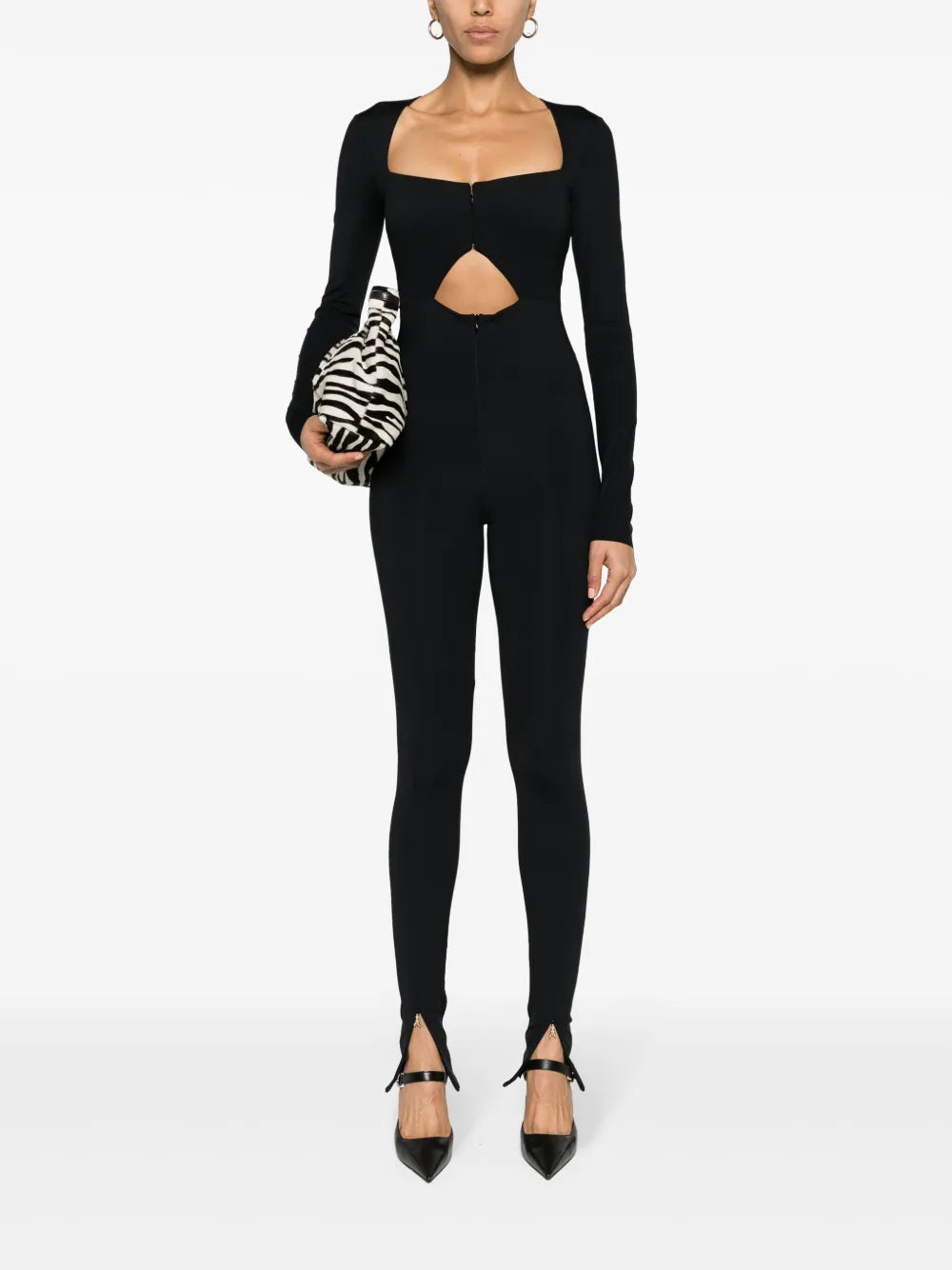 Cut-Out Stretch-Jersey Jumpsuit