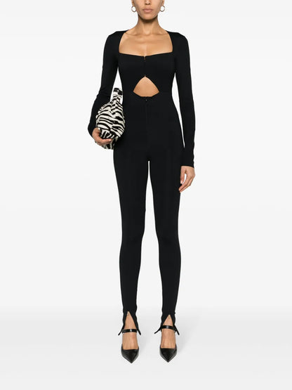 Cut-Out Stretch-Jersey Jumpsuit