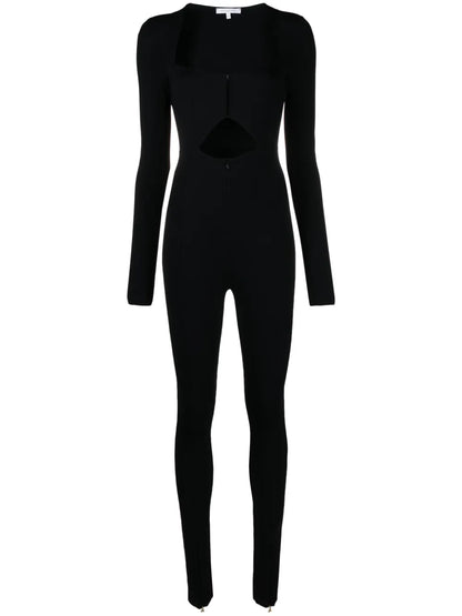 Cut-Out Stretch-Jersey Jumpsuit