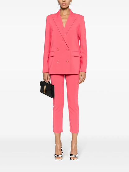 Mid-Rise Slim Trousers