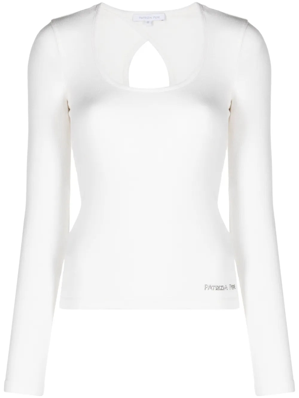 Rhinestone Embellished Long-Sleeve T-Shirt