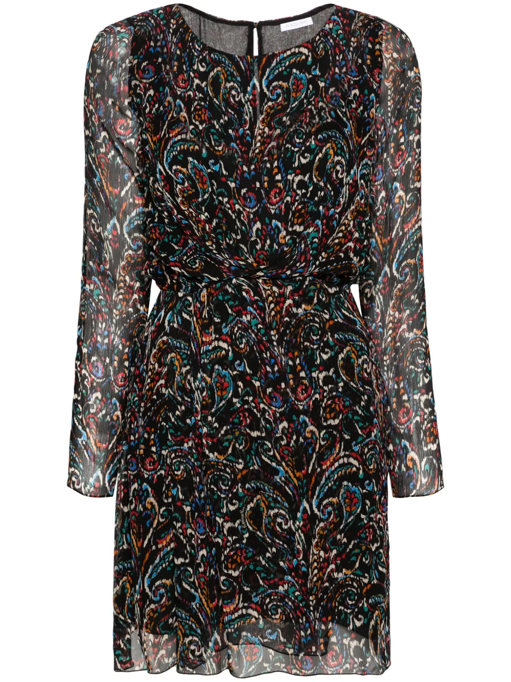 Paisley-Soul Georgette Minidress