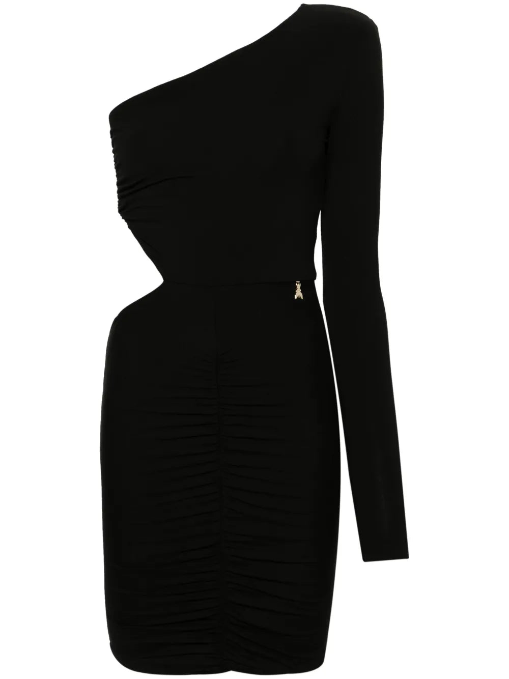 One-Shoulder Ruched Mini Dress