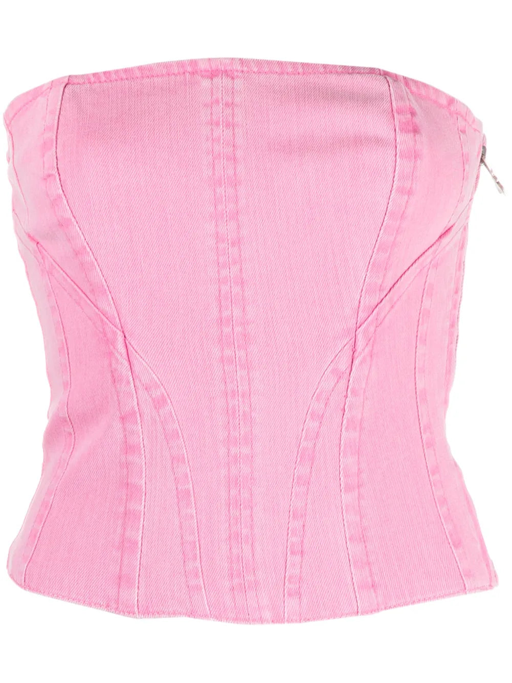 Essential Denim Bustier Top