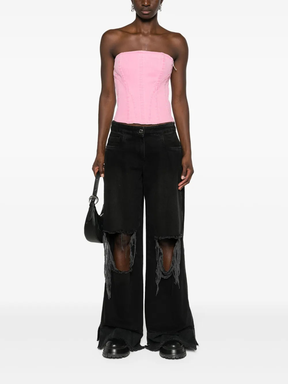 Essential Denim Bustier Top