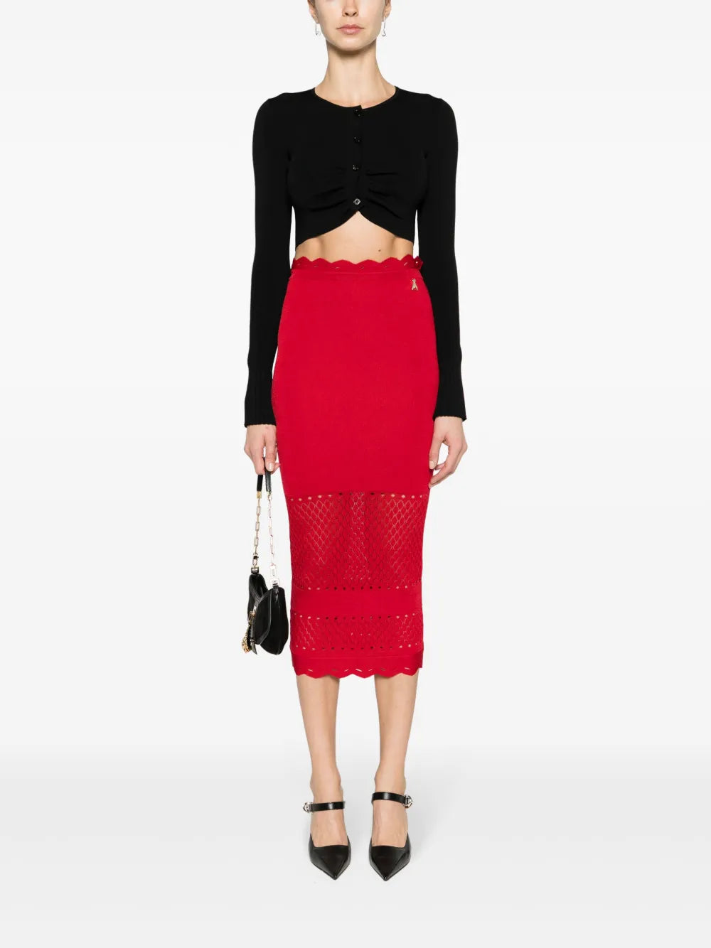Ruched Cropped Cardigan