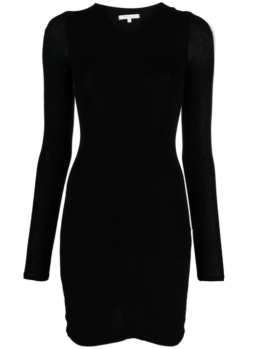 Ruched Jersey Minidress