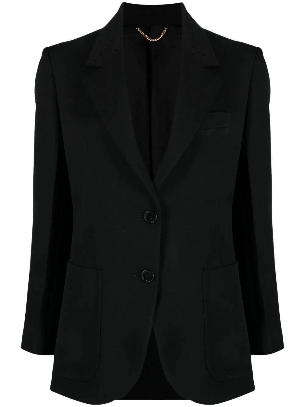 Gabardine Single-Breasted Blazer