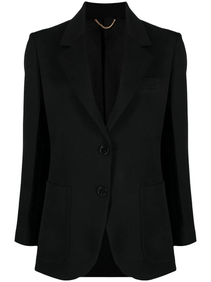 Gabardine Single-Breasted Blazer