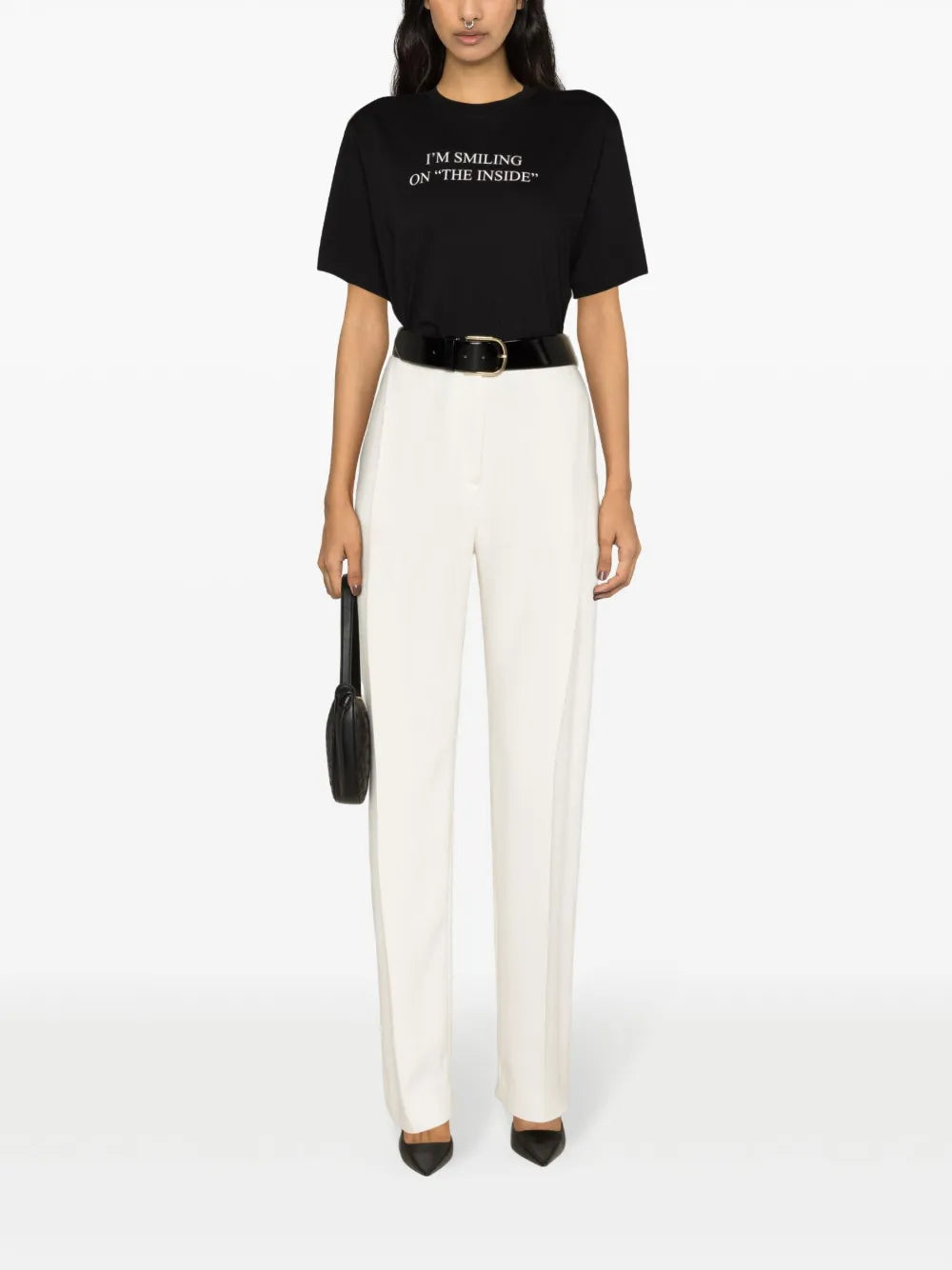 Slogan-Print Organic Cotton T-Shirt