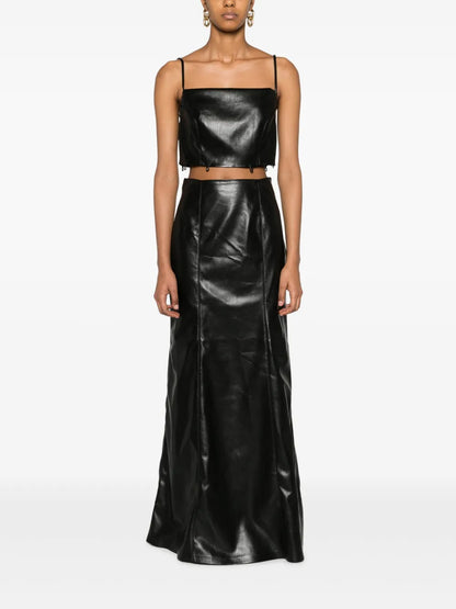 Carlotta Faux-Leather Maxi Skirt