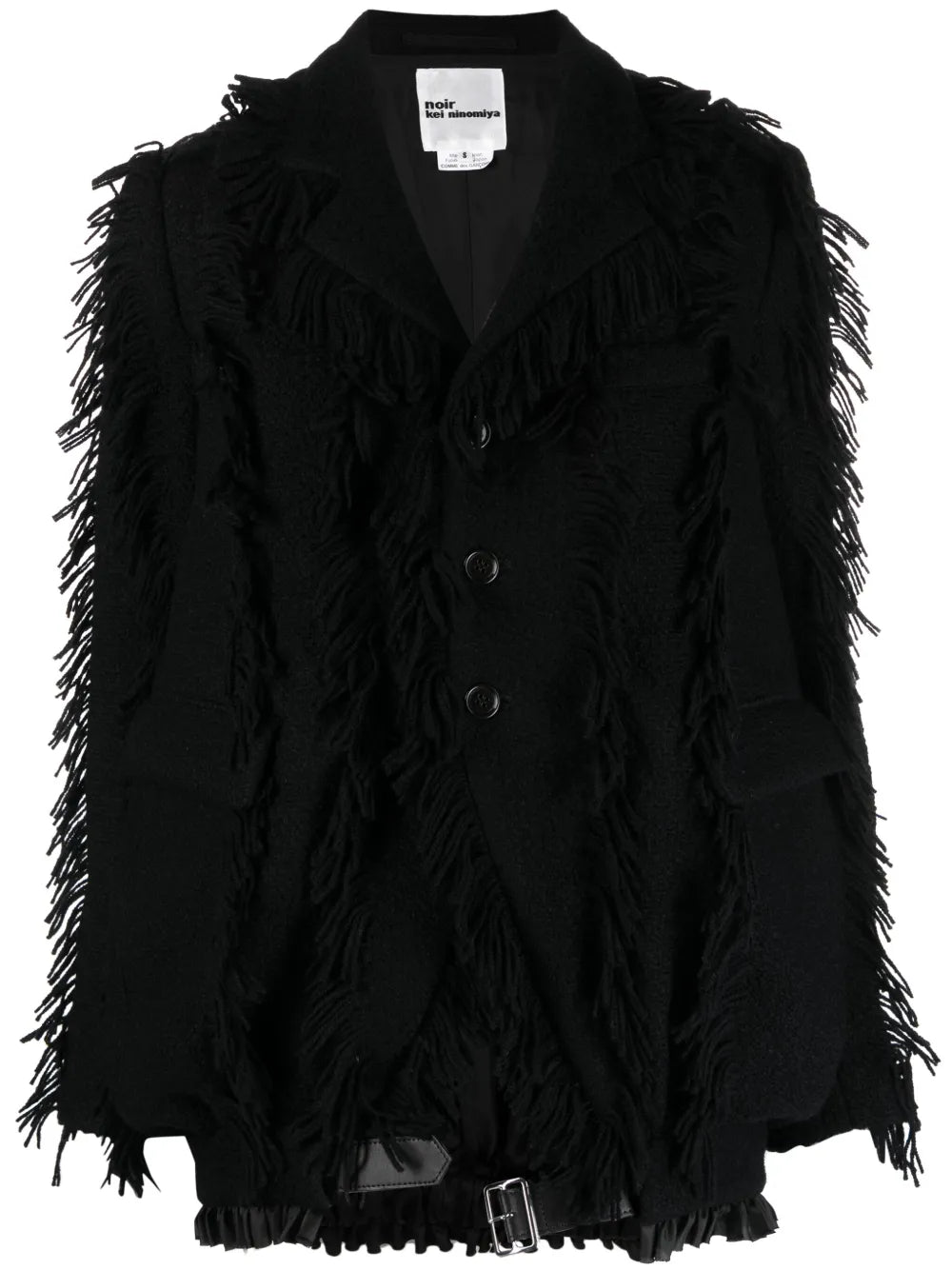 Fringe-Detailing Wool-Blend Blazer