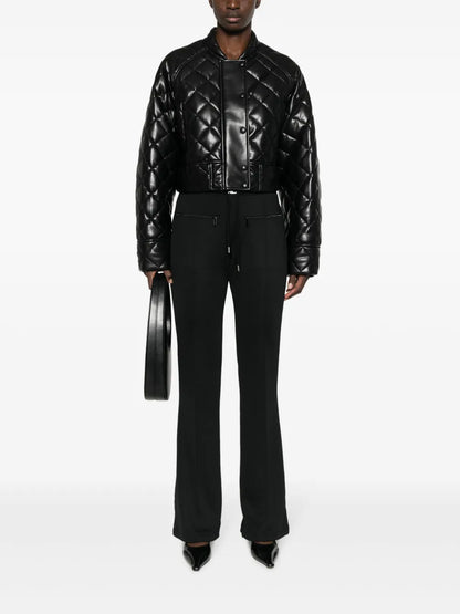 Drawstring Bootcut Track Pants