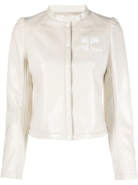 Iconic Vinyl Logo-Appliqué Jacket