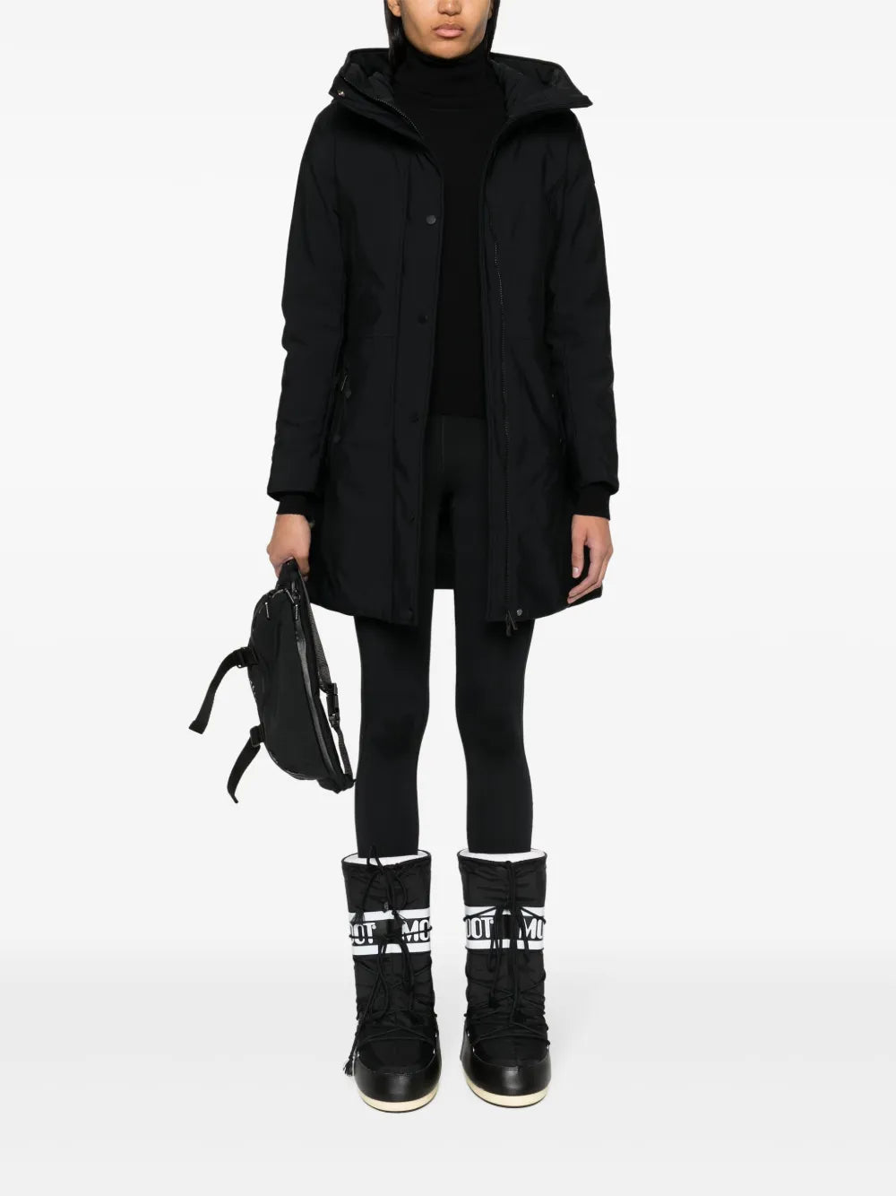 Logo-Appliqué Hooded Raincoat