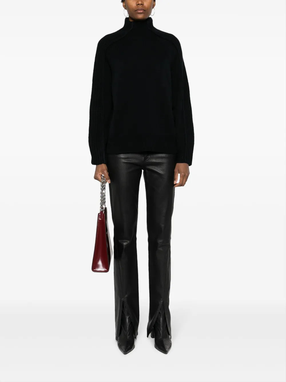 Roll-Neck Cotton Jumper