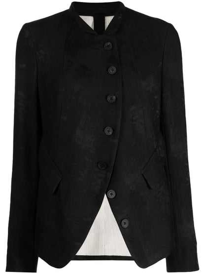 Distressed Off-Centre Blazer