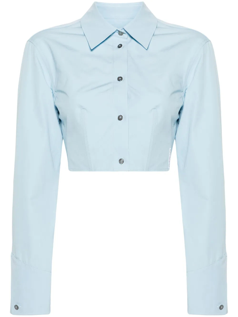 Boned-Waist Cotton Shirt