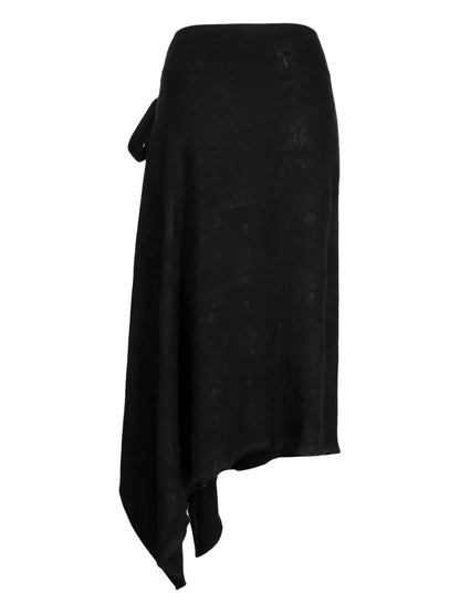 Wraparound High-Waist Skirt