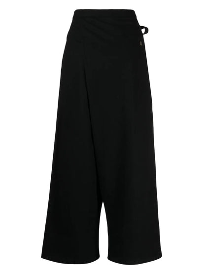 Wraparound Drop-Crotch Trousers