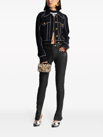 Skinny-Cut Leather Trousers