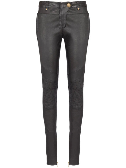 Skinny-Cut Leather Trousers