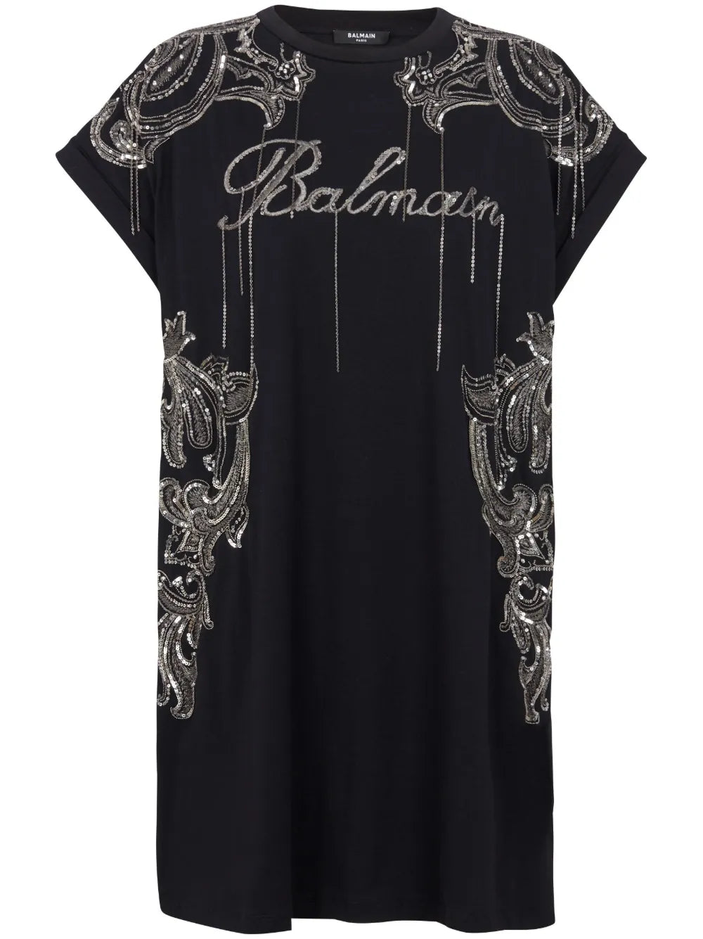 Signature Chain-Embroidered Minidress