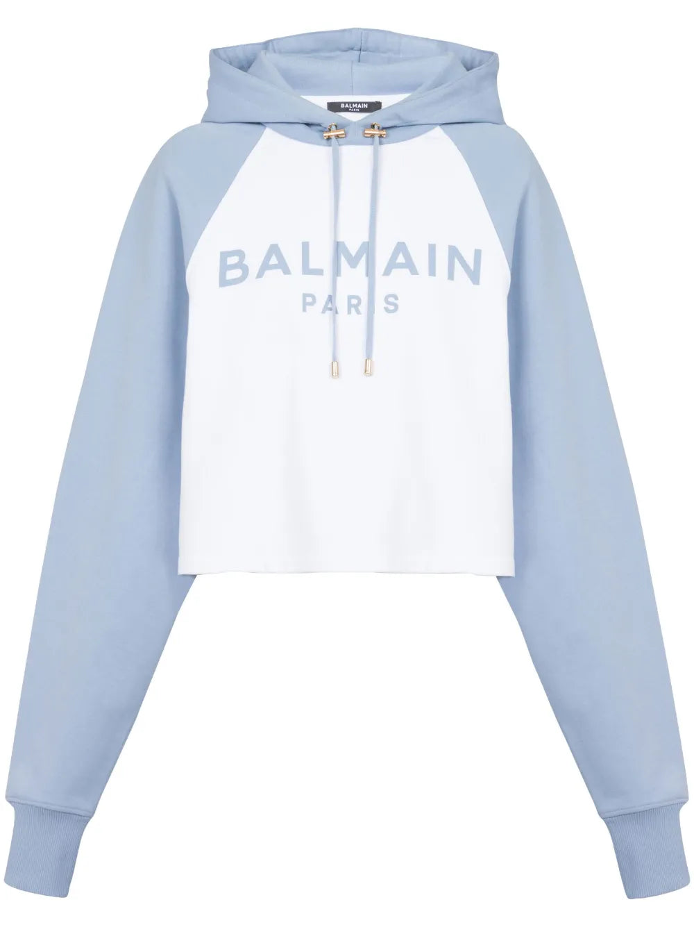 Logo-Print Cropped Hoodie
