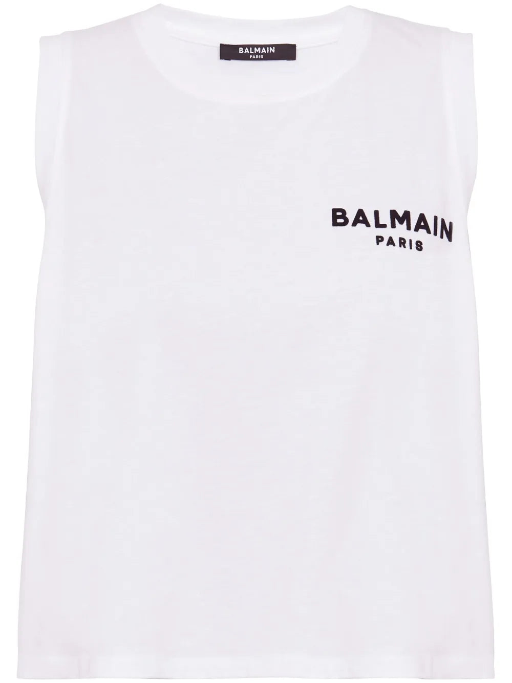 Logo-Flocked Cotton Top